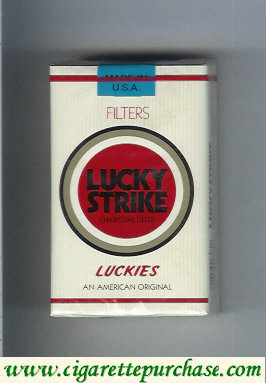 Lucky Strike Luckies An American Original Filters cigarettes soft box